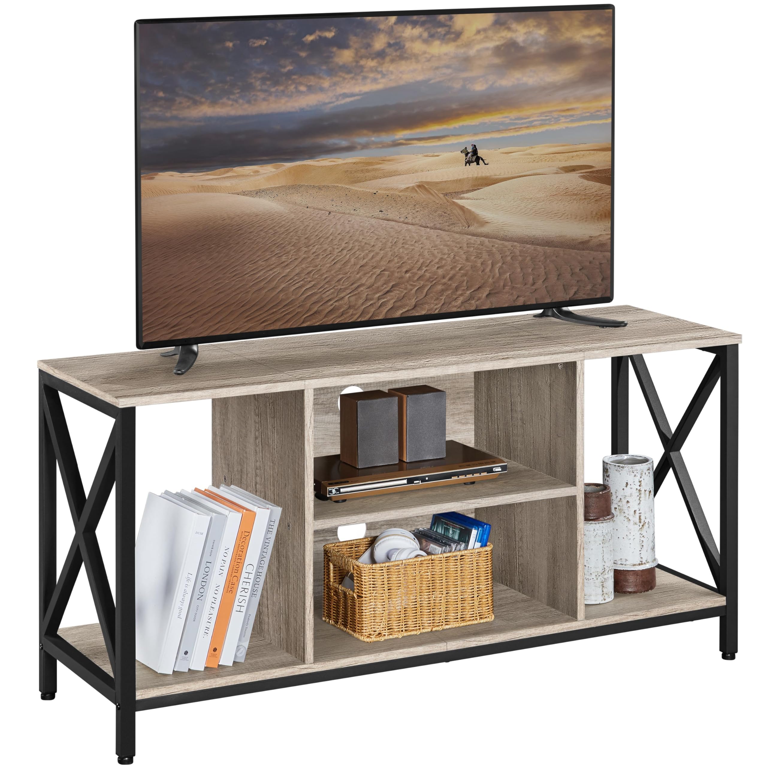 Amazon.com: Yaheetech Industrial TV Stand for 55 Inch TV